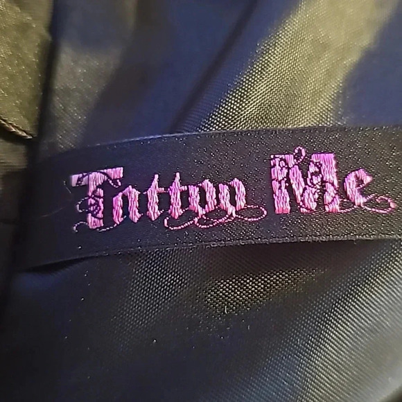 Tattoo Me Black Satin-like Ladder back Jacket - Picture 4 of 7